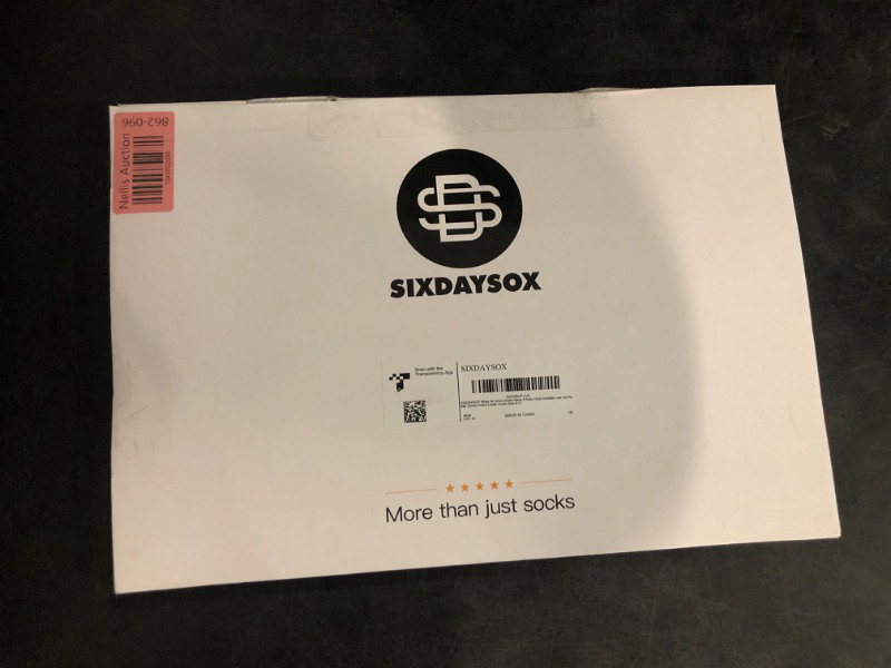 Photo 1 of Size 9-11 - SIXDAYSOX White No Show Socks Mens 8 Pairs Ondo Invisible Low Cut No Slip Socks Cotton Loafer Socks 