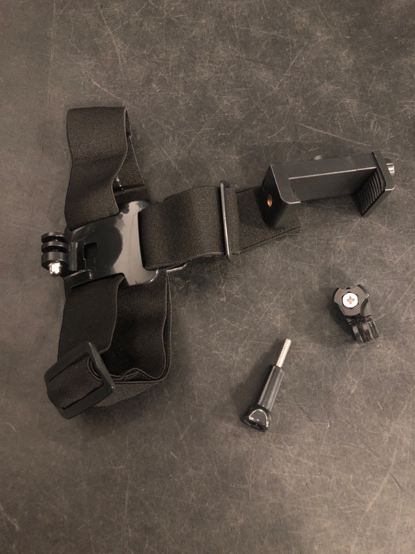 Photo 1 of Generic 1 set of adjustable head-mounted mobile phone stand Head mounted with fixed snap camera stand, Black
