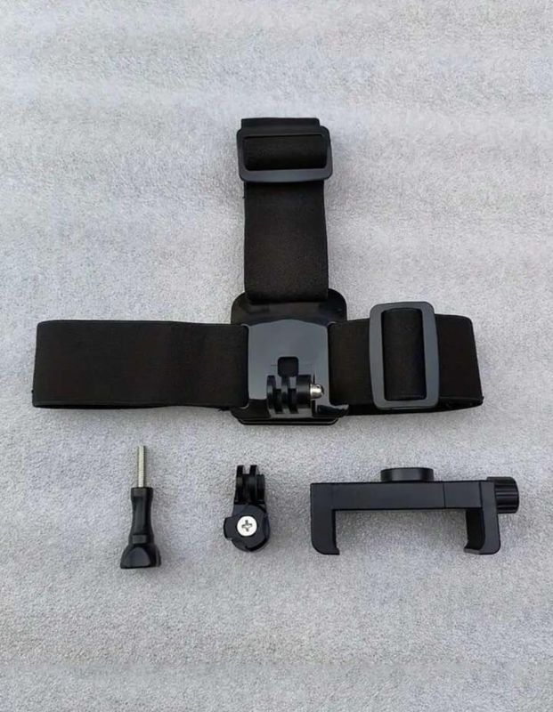 Photo 1 of Generic 1 set of adjustable head-mounted mobile phone stand Head mounted with fixed snap camera stand, Black
