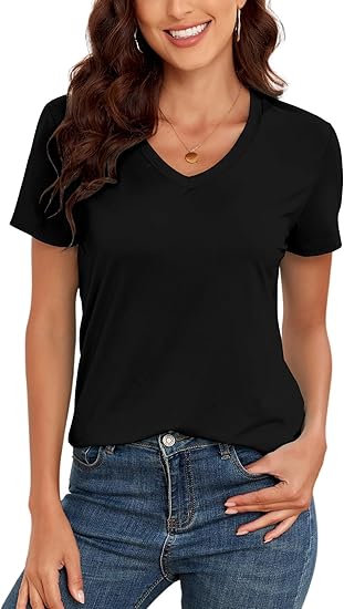 Photo 1 of (Size XXL) KevaMolly Basic T Shirts, Loose Fit Tee Shirt
