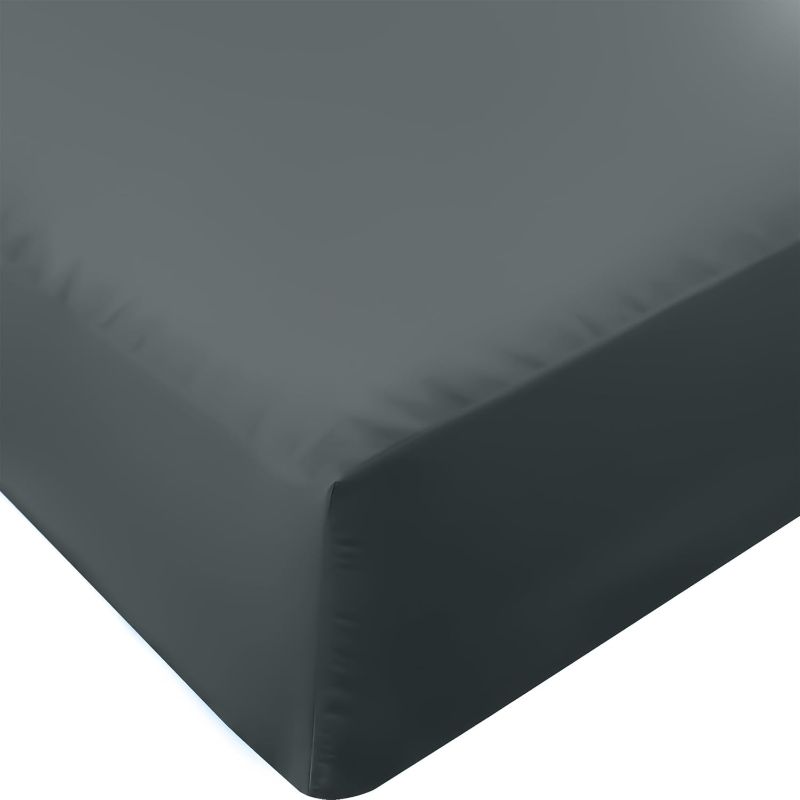 Photo 1 of Utopia Bedding Queen Fitted Sheet - Bottom Sheet - Deep Pocket - Soft Microfiber - Shrinkage and Fade Resistant - Easy Care -1 Fitted Sheet Only (Grey)
