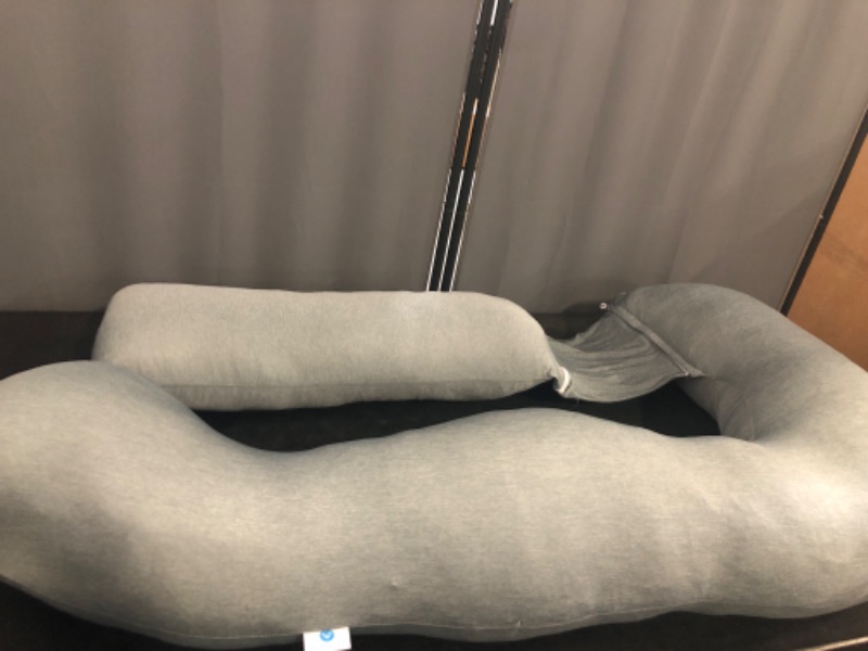 Photo 1 of Pharmedoc Pregnancy Pillows, U-Shape Full Body Pillow - Solid – Cooling Removable Cover Dark Grey – Pregnancy Pillows for Sleeping – Body Pillows for Adults, Maternity Pillow and Pregnancy Must Haves
