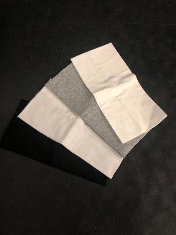 Photo 1 of 4pcs Wide Elastic Headbands Women Fashion Head Wraps Non-Slip Dance Elastic Headband Workout for Yoga Gym Running Cool Stretchy Hair Accessories