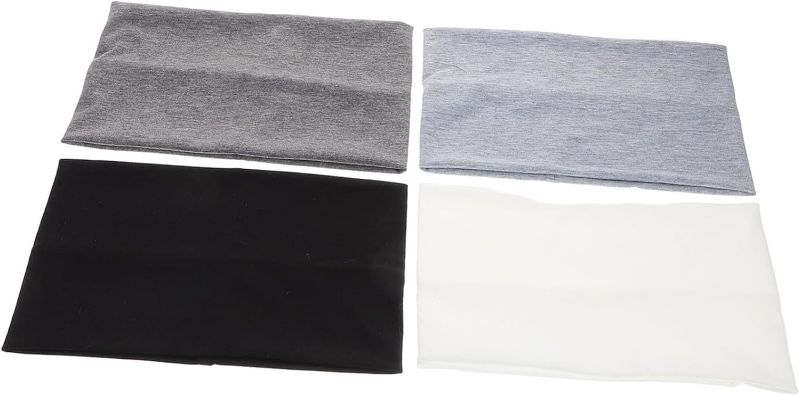 Photo 1 of 4pcs Wide Elastic Headbands Women Fashion Head Wraps Non-Slip Dance Elastic Headband Workout for Yoga Gym Running Cool Stretchy Hair Accessories