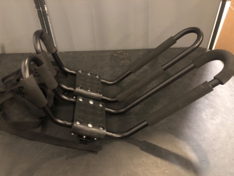 Photo 1 of Taelakeni 2 Pairs Kayak Carrier Racks, Universal Cars Kayak Roof J Bar Rack