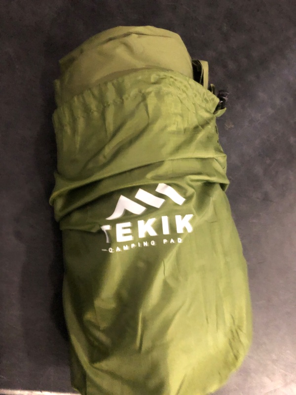 Photo 1 of Camping Sleeping Pad, Ultralight Camping Mat with Pillow, Built-in Foot Pump Inflatable Sleeping Pads Compact for Camping Backpacking Hiking Traveling Tent,Single,Green.