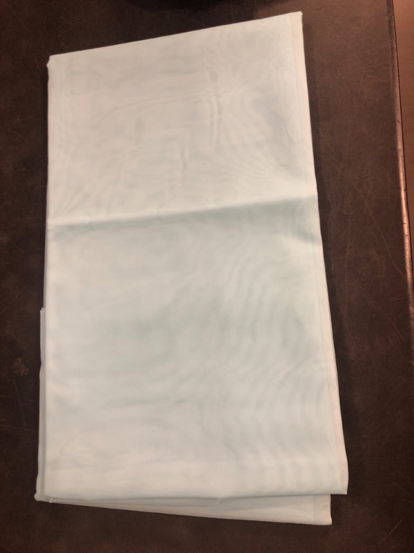 Photo 1 of Chyhomenyc Light Blue Sheer Curtains 84 Inch Length 2 Panels, Light Filtering Soft Airy Voile Rod Pocket Sheer Window Drapes for Bedroom Living Room, Each 42Wx84L Inches, Sky Blue

