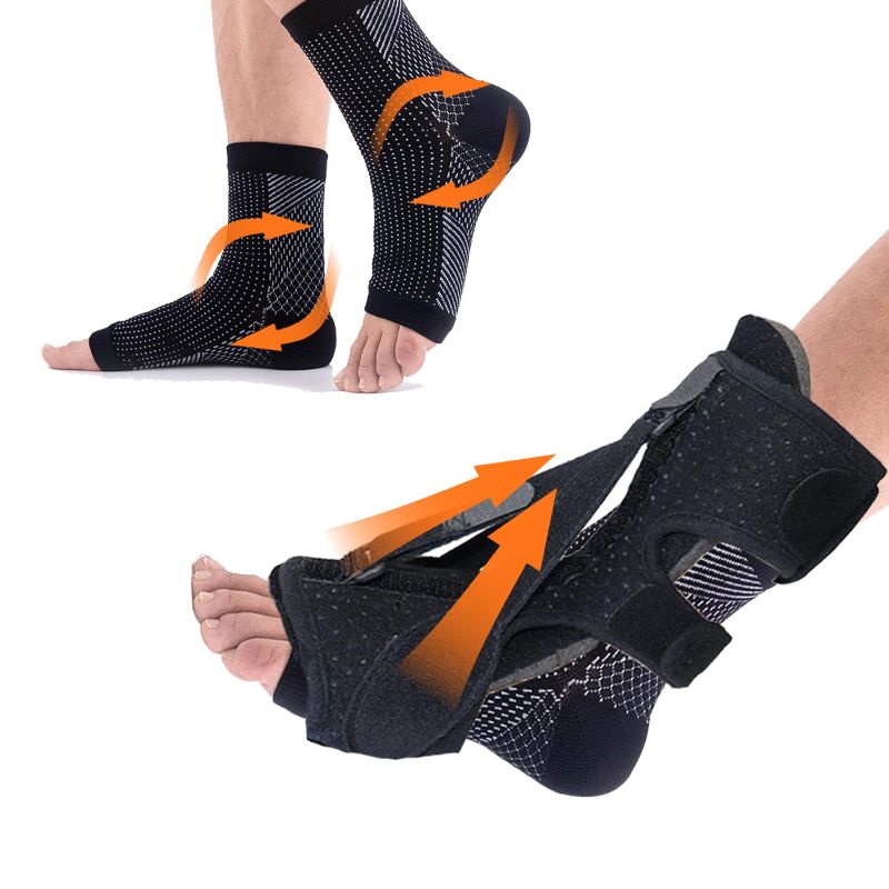 Photo 1 of Plantar Fasciitis Night Splint,Upgrade 3 Adjustable Plantar Fasciitis Relief Brace,Adjustable Aluminum Bar Inside,for Pain Relief Fasciitis,Achilles Tendonitis (With Plantar Fasciitis Socks)
