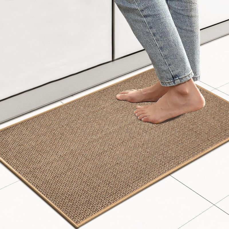 Photo 1 of Artnice Small Kitchen Mats for Floor, 16x24 Rubber Backed Absorbent Kitchen Rugs, Woven Floor Runner Rug for in Front of Sink Door Hallway Home, Non-Slip Washable
