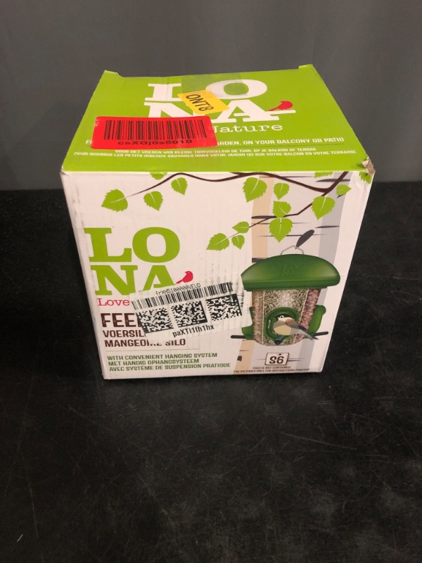 Photo 1 of LONA Bird Feeders for Outdoors Hanging – 3 Separate Compartments, 3 Feeding Ports, Weatherproof Dome & 3 Ways to Hang, Large Capacity for Cardinals/Finches (Green