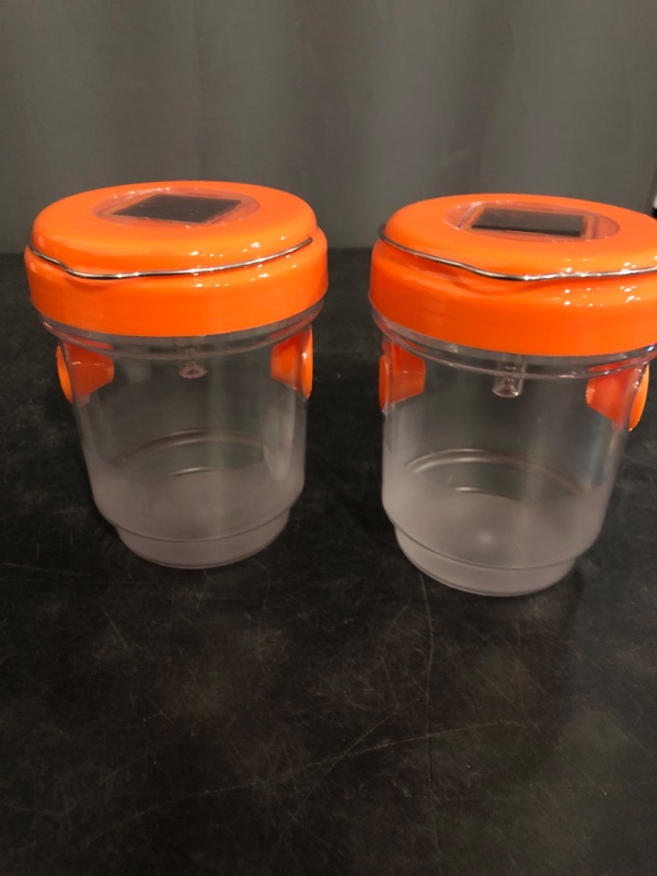 Photo 1 of 2 Pack Wasp Traps Outdoor Hanging, Solar Powered Carpenter Bee Traps for Outside with Rubber Whiskers and LED Light