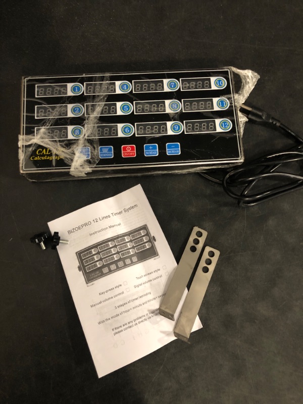 Photo 1 of Kitchen Timers for Cooking, 8 Channel, Commercial Grade, Stainless Steel, LED Digital, Loud Alarm,
