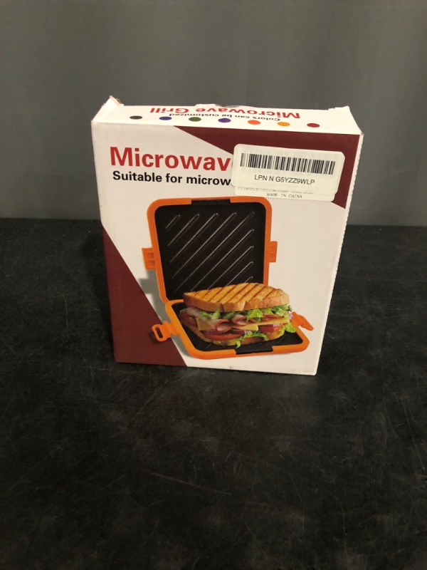 Photo 1 of Microwave Sandwich Maker, Toaster, 4 Minute Grill, Grilled Cheese, Crispy, Toastie Maker, Panini Press, No Wire & Dishwasher Safe, Microwave Grill, Office, Home, Travel & School Dorms (Red)
