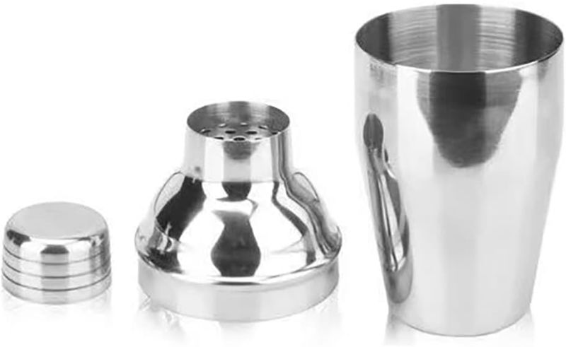 Photo 1 of FRONTIER Cocktail Wine Shaker Stainless Steel Martini Shaker with Cap and Strainer Drink Mini10OZ
