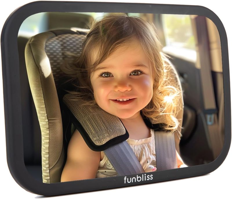 Photo 1 of Funbliss Baby Car Mirror Safely Monitor,Car Mirror Baby Rear Facing Seat?No Assembly Required, Safer?Best Newborn, Shatterproof
