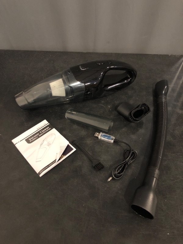Photo 1 of Handheld Vacuum Cordless Rechargeable 3-in-1, Car Vacuum Portable Cordless with USB Charge, Hand Vacuum with LED Light, HEPA Filter, 1.65LBs Lightweight Vacuum Cleaner for Dust, Pet Hair
