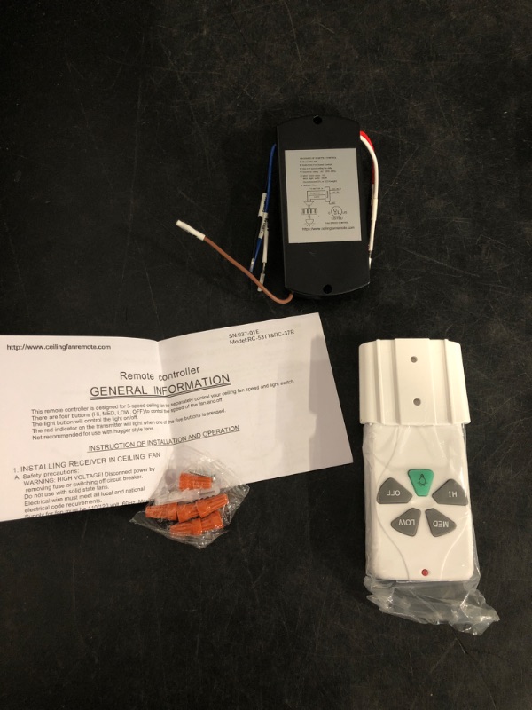 Photo 1 of Universal Ceiling Fan Remote Control Kit
