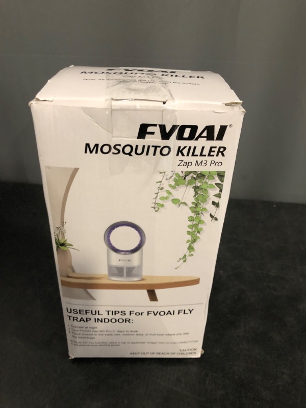 Photo 1 of Fly Traps Indoor,Fruit Fly Trap for Indoors Mosquito Trap Indoor Insect Trap with Suction, Time Setting, Bug Light & 10 Pcs Sticky Glue Boards (Blue)