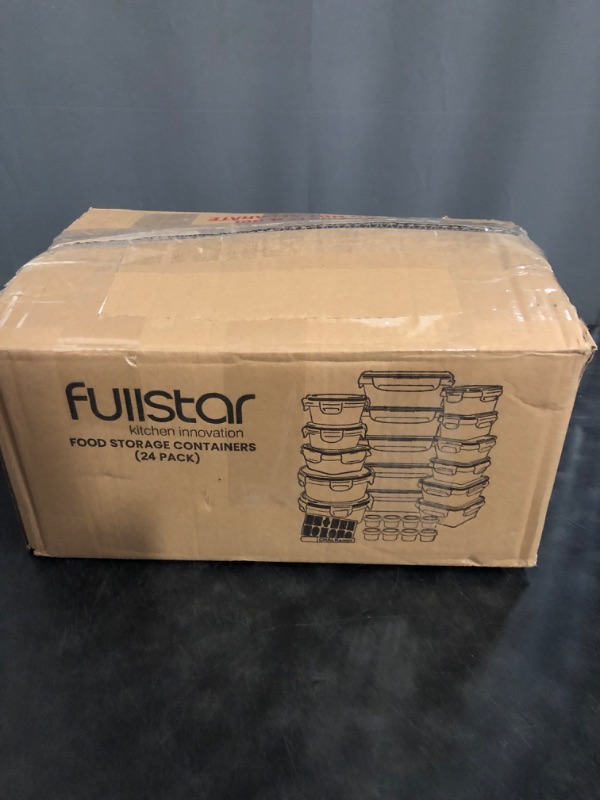 Photo 1 of fullstar 50-Piece Plastic Food Storage Containers with Lids (24 Containers & 24 Lids) - Leakproof, BPA-Free, Meal Prep Containers, Reusable Lunch Storage Set for Kitchen Organization (Pack of 50)