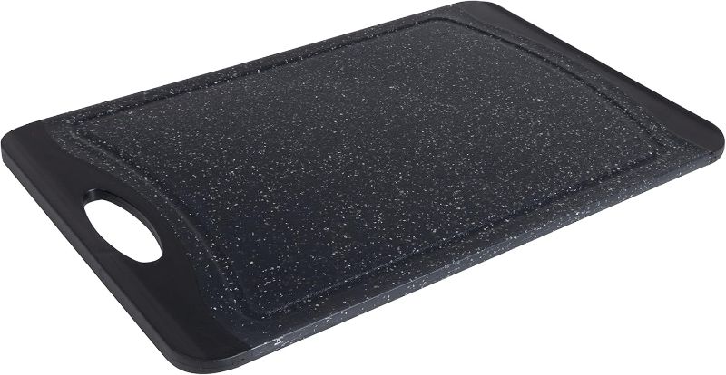 Photo 1 of 15.2X10.5 In Stainless Steel Cutting Board,Double Sided Steel Cutting Board for kitchen1PCS,Stainless Steel/Wheat straw pp Large Cutting Board for meat,Dishwasher Safe (White)