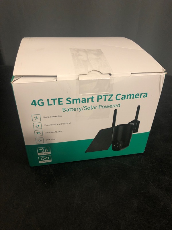 Photo 1 of 4G LTE Cellular Security Camera: No WiFi Security Camera Outdoor Solar Built-in SIM Card 2K Home Cameras System Wireless Outside Battery Powered with 360° Live View Color Night Vision Motion Detection
