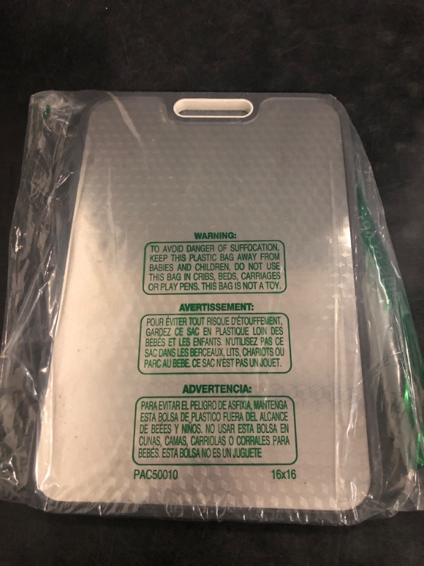 Photo 1 of Cutting Board for Kitchen, Double Sided Chopping Board Stainless Steel Straw PP Kitchenware with Hanging Hole for Meat Veggies Fruit
