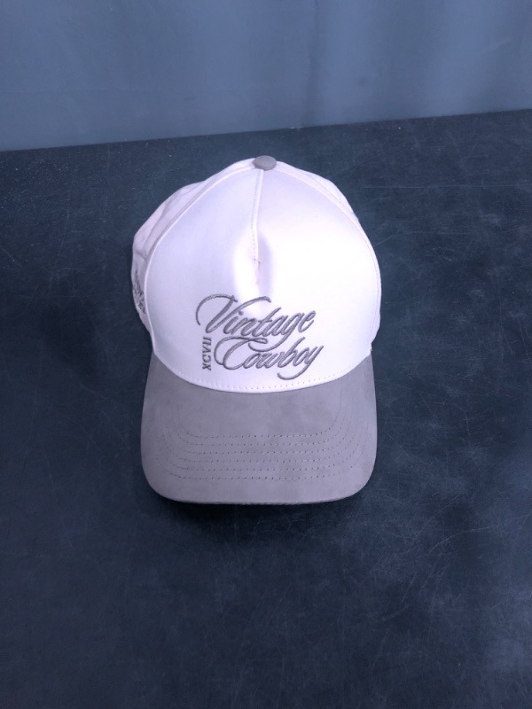 Photo 1 of Vintage Western Trucker Hat | Men & Women | Country Cute Caps for Cowgirls Cowboys | Camo Denim Embroidered Cotton | Snapback
