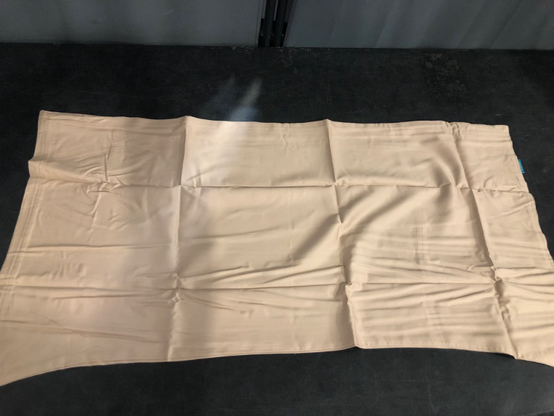 Photo 1 of Cooling Curved Pillow Cases - Rayon Derived from Bamboo Side Sleeper Pillowcase Cover - Breathable Cool Silky Soft Pillowcase for Hot Sleepers Hair and Skin, King Size 1 Piece, 20 * 36 Inches Taupe