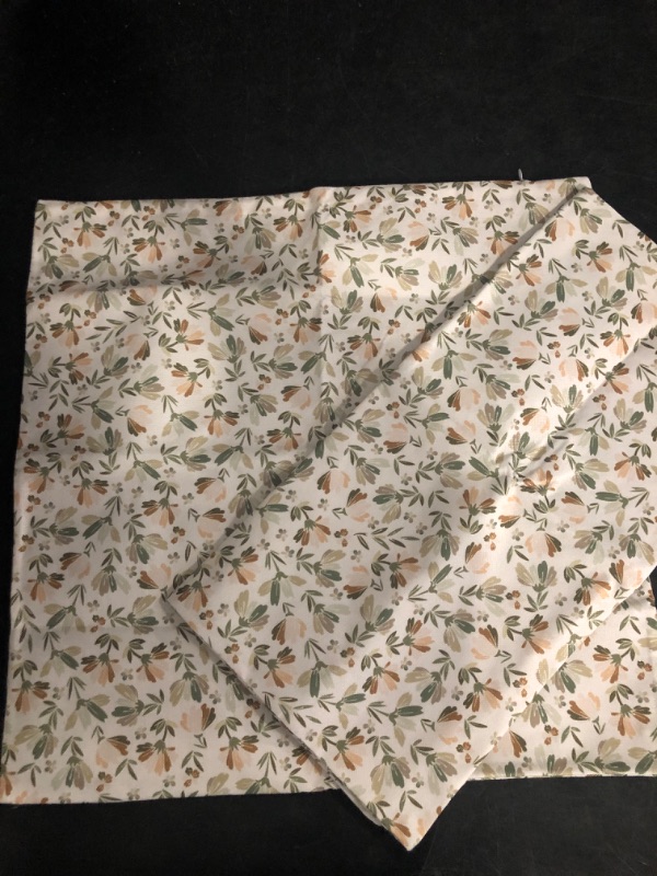 Photo 1 of KSLIDS Sage Green Beige Floral Soft polyesterThrow Pillow Covers Set of 2 Vintage Brown Flower Decorative Pillow Covers 18x18 Inch Rustic Pillow Case for Sofa Couch Bedroom Farmhouse Home Decor

