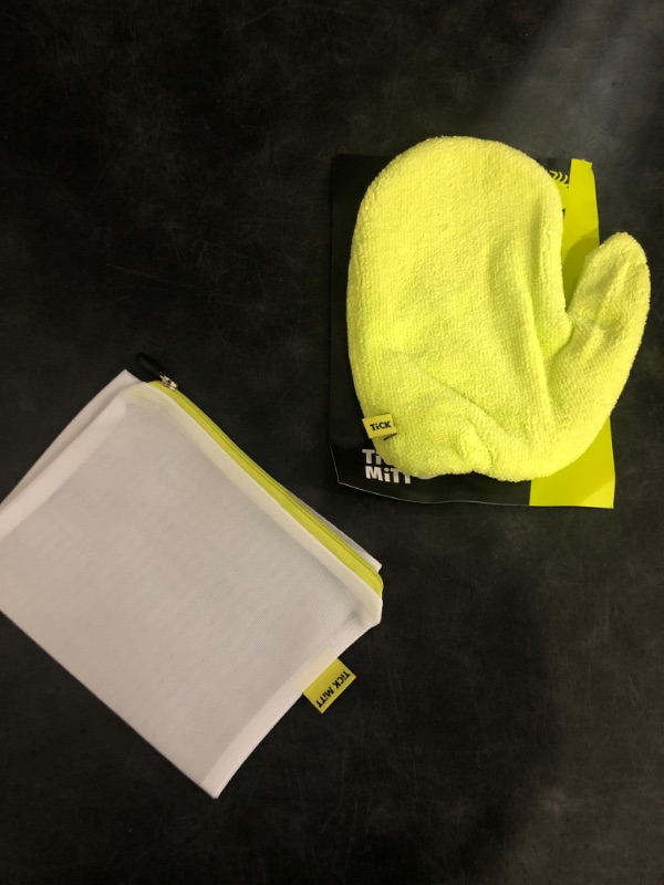 Photo 1 of TiCK MiTT Yellow Tick Removal Glove for Humans & Pets - Safely Remove Ticks Effortlessly, Chemical-Free, Durable, Portable Tick Management Tool for Outdoor Adventures & Everyday Use