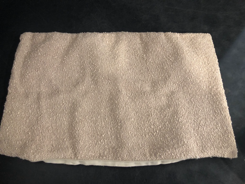 Photo 1 of Foindtower Textured Boucle Throw Pillow Covers Accent Solid Lumbar Pillow Cases Cozy Soft Decorative Couch Cushion Case for Chair Sofa Bedroom Living Room Home Decor, 12 x 20 Inch,Beige Oatmeal