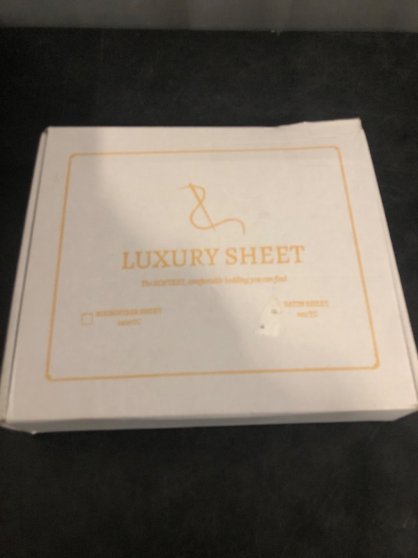 Photo 1 of Beatrice Home Fashions 100% Luxury Satin Polyester Sheet Set, Full, Ivory
