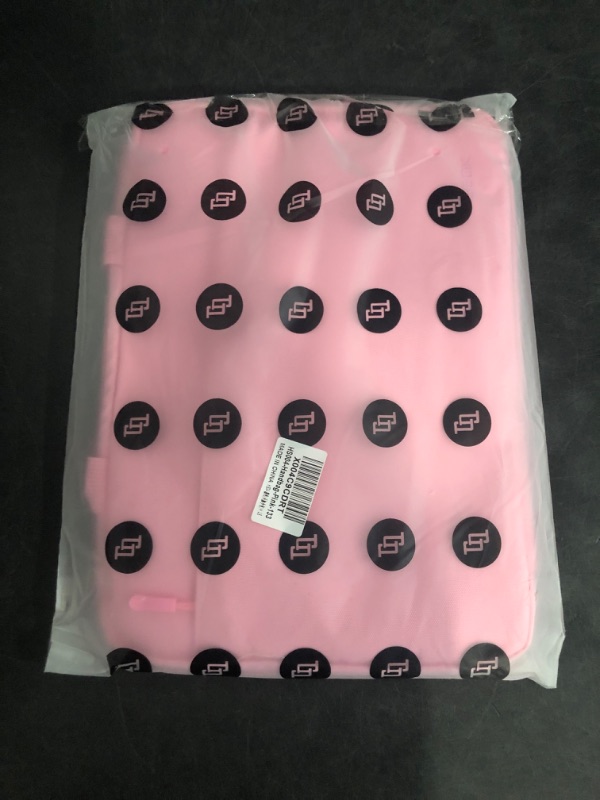 Photo 1 of Hseok Laptop Case 13.3-14 inch Briefcase Handbag, Water-Resistant and Shockproof Computer Sleeve Compatible with MacBook Pro 14", Mac Air/Pro 13.3" and 13"-14" Notebooks Chromebooks,Pink