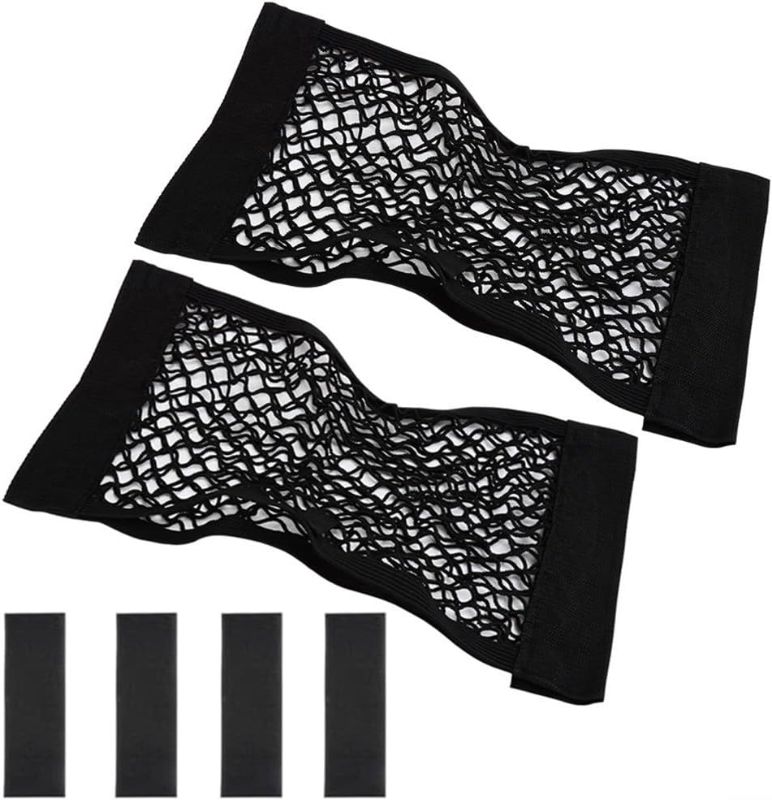 Photo 1 of 2PCS Elastic Trunk Bag for Car and RV Storage, Easy Installation with Tape Stretchable Adjustable Elastic Trunk Storage Net