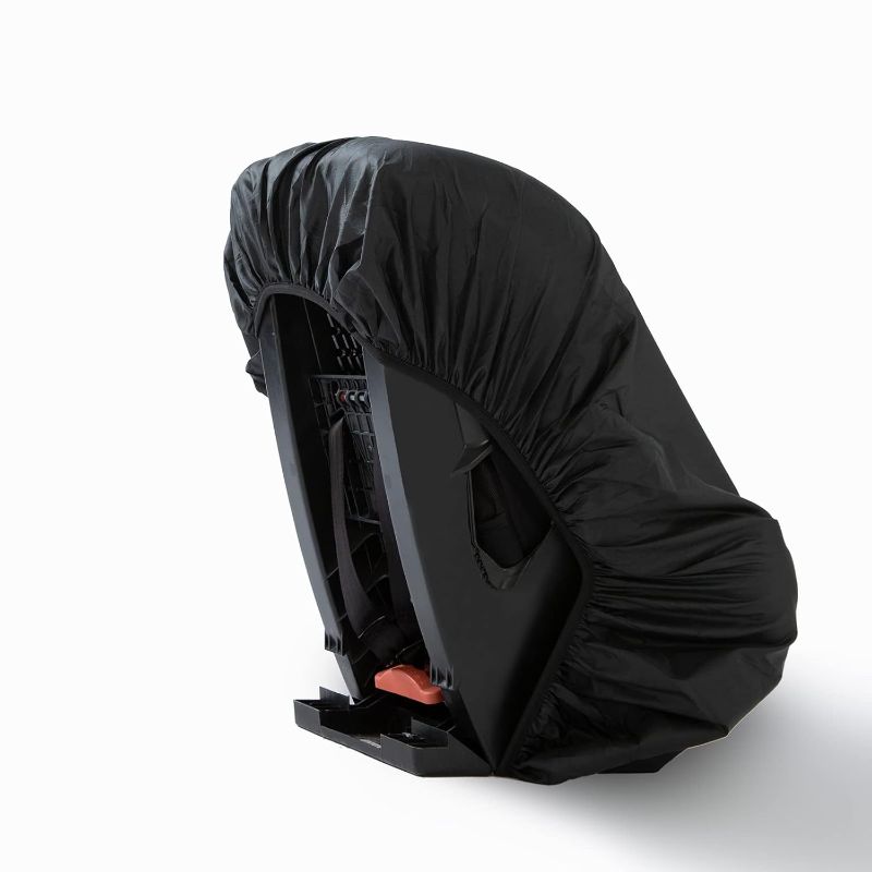 Photo 1 of Car Seat Cover for Air Travel, Car Seat Travel Bag for Gate Check, Sun Shade, Waterproof, Dustproof & Abrasionproof, Covers and Blocks Out Heat & Sun| Baby Travel Accessories (Black)
