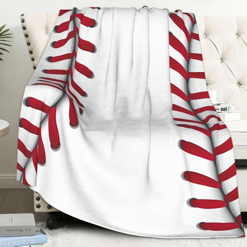 Photo 1 of Baseball Blanket Baseball Gifts for Boys 8-12 Baseball Team Coach Gifts Fleece Throw Blanket Kids Men Baseball Lover for Birthday Christmas(40"x50", Baseball)