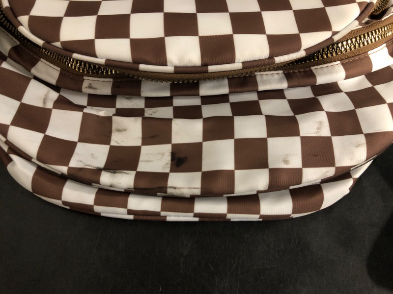 Photo 1 of Checkered Crossbody Bag,Nylon Bum Bags for Women Crossbody,Spacious Sling Bag Purse Fanny Packs with Shoulder Strap