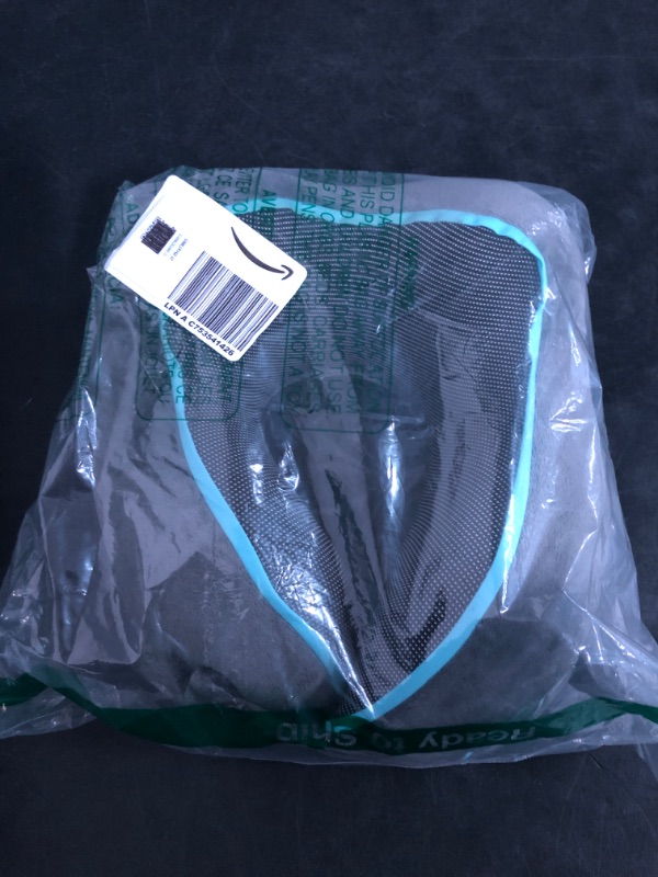 Photo 1 of FLOWZOOM Memory Foam Travel Pillow for Airplanes & Car Rides - Adjustable Airplane Pillow with 360° Chin and Neck Support for Comfy Naps, Extra-Soft Washable Neck Pillow Cover, Squeezy Mesh Bag - Grey