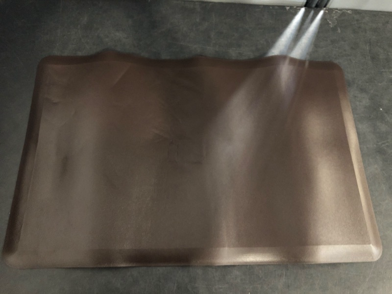 Photo 1 of Art3d Anti Fatigue Mat - 1/2 Inch Cushioned Kitchen Mats - Comfort & Non Slip Cushion for Standing Desk, Office or Garage Floor (17.3"x28", Chocolate)