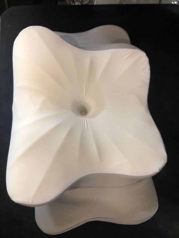 Photo 1 of DONAMA Cervical Pillow for Neck and Shoulder,Contour Memory Foam Pillow,Ergonomic Neck Support Pillow for Side Back Stomach Sleepers with Pillowcase