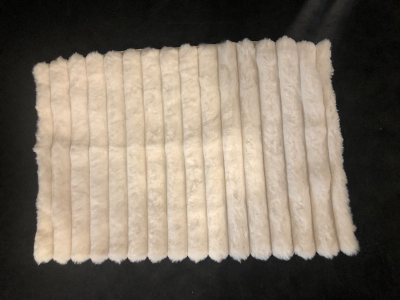 Photo 1 of Faux Fur Lumbar Pillow Cover 14 x 26 inch, Cream Double-Sided Throw Pillow Cover Luxurious Soft Couch Cover Case Home Decor for Sofa Bed Living Room, ONLY 1 Cover