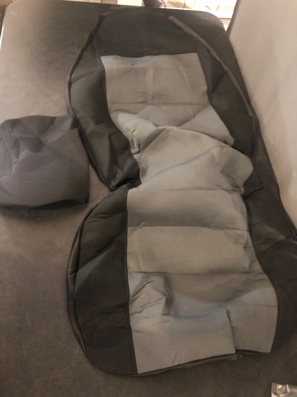 Photo 1 of 2Pcs 60/40 Cloth High Back Bench Seat Cover Fit for Ford Ranger XLT Front 1998 1999 2000 2001 2002 2003 Without Console Cover Black