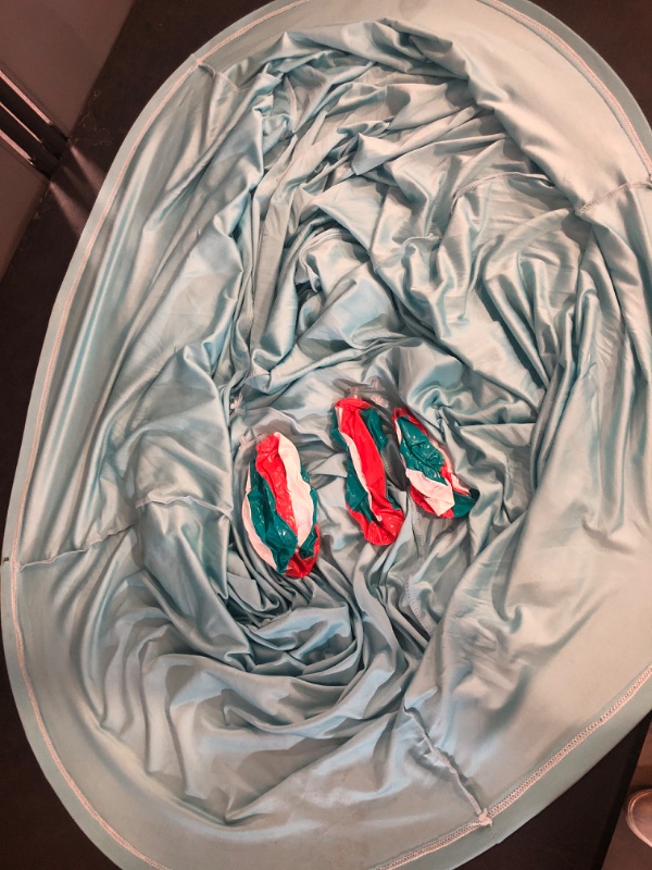 Photo 1 of 6 PCS Granny Pants Yard Game Set, Oversized Blue Pants with 4 Colorful Bouncy Balls & 1 Air Pump, Outdoor Tossing Games for Adults Family Birthday Christmas Party Backyard Reunion Gatherings