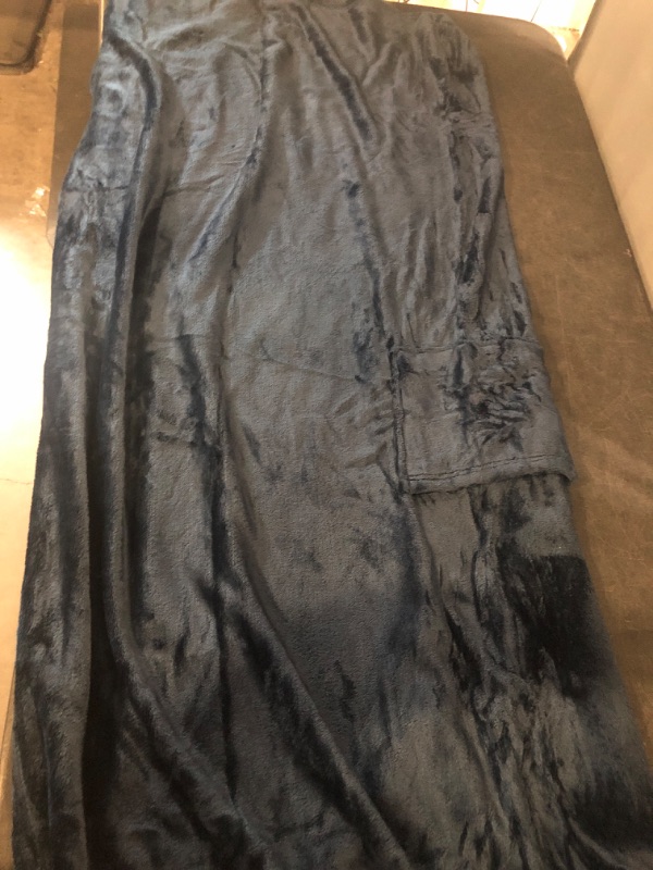 Photo 1 of Bedsure GentleSoft Bedding Fleece Blanket for Girls and Boys - Soft Cozy Cute Small Throw Blankets for Travel, 43x55 Inches, Navy