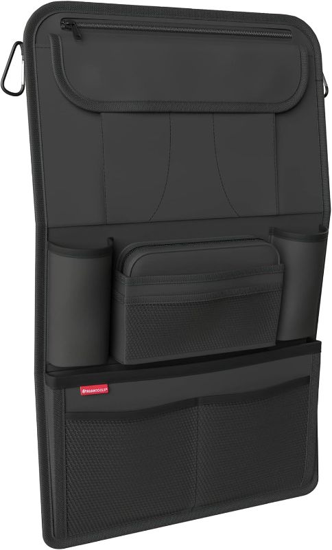 Photo 1 of ATHLON TOOLS car seat organizer with integrated tablet holder - Reinforced back - with extra pen pocket - for business and children - Designed in Germany