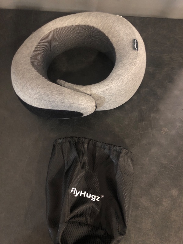 Photo 1 of FlyHugz® Neck Travel Pillow | Memory Foam Neck Pillow for Comfort on Airplane | Compact and Ergonomic Design for Travel, Car Rides, and Home Use | Ideal for Adults and Kids