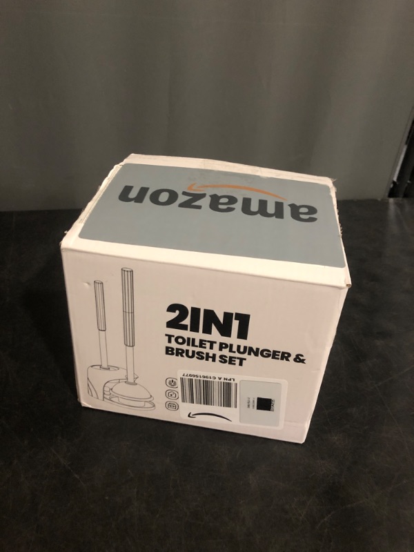 Photo 1 of Denvlex 4-Piece Toilet Brush and Plunger Set&Gap Brush&Clean Gloves, Extended Handle Plunger,Toilet Bowl Brush Plunger Set,Bathroom Cleaning Tools,Toilet Brush Plunger Combo,Black 20inch