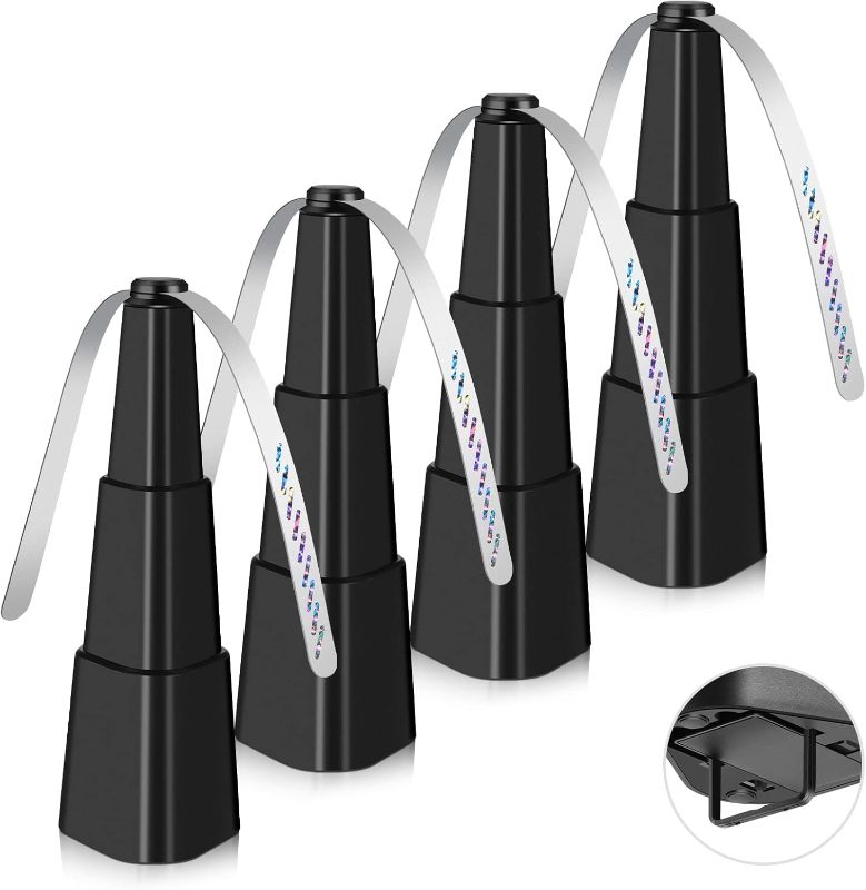 Photo 1 of Fly Fans for Tables, Fly Fan Outdoor Indoor Keep Flies Away, Table Top Spinner with Holographic Blades, Flies Deterrent for Picnic, Restaurant, Party, Home, BBQ (4 Pack)