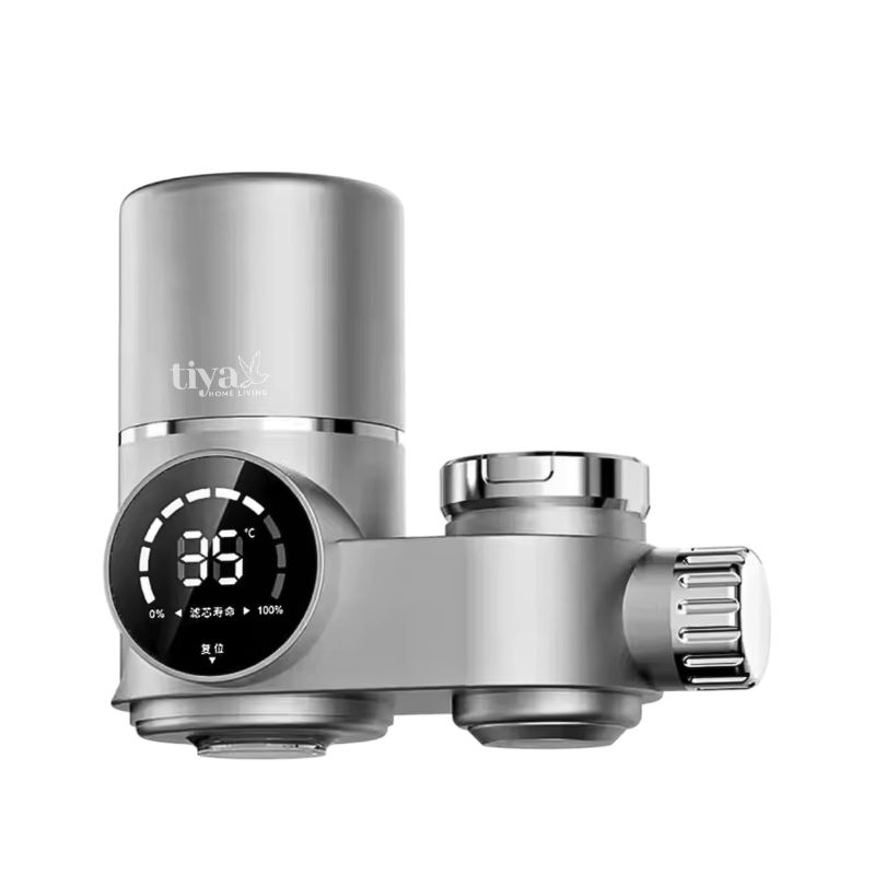 Photo 1 of Faucet Mount Water Filter- Smart LED Display | Advanced UV Blue Light Purification Indicator | Reduce Lead Chlorine | Tap Water Purifier Fits Standard Faucets - Includes 1 Filter