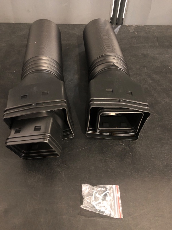 Photo 1 of 11.5ft Long Gutter Downspout Extensions Flexible, Drain Downspout Extender, Down Spout Drain Extender, Gutter Connector Rainwater Drainage, Extendable from 2.6ft to 11.5ft(Black)